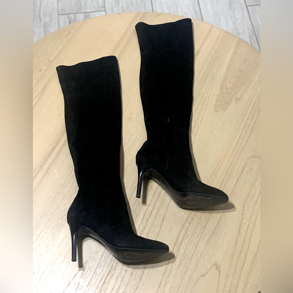 Cole Haan EMILEE OTK over the knee BOOT Luxury suede black size 6